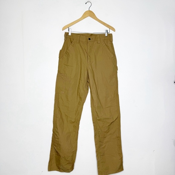 Carhartt Men's Loose Fit Canvas Utility Work Pant - Brown Size 31 x 36 NWT - Picture 1 of 7